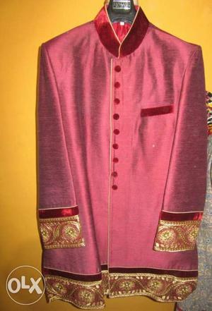Royal jodhpuri sherwani suit marrun colour 