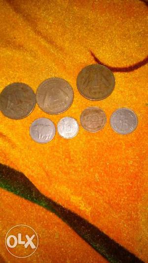 Seven Round Coins Collection