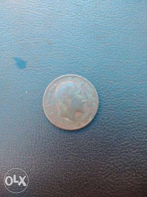 Silver Male Profile Coin