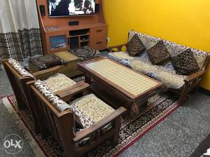 Sofa Set with Centre Table, Setty, Diwan + LG 280Ltr Fridge