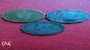 Three Silver Scallop Coins