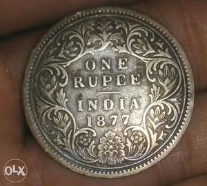 Victoria Empress One rupee coin,original coin 