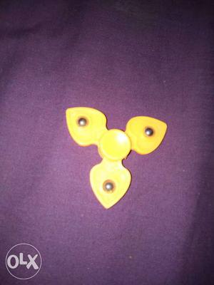 Yellow Tri-fidget Hand Spinner