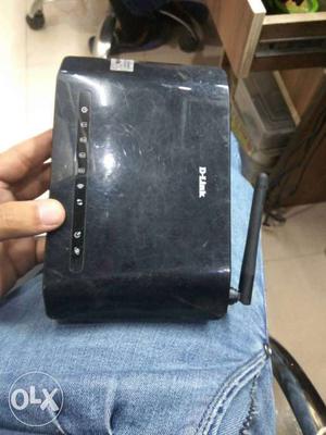 Black D-Link Wireless Router