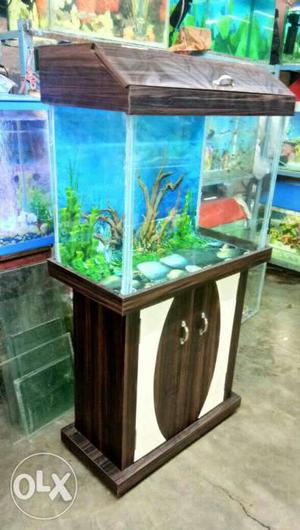 Fish aquariums with table