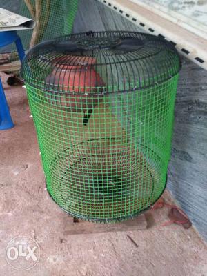 Green And Black Pet Cage