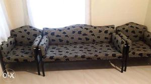 It's a 3+1+1 seat sofa set in good condition. Relocation