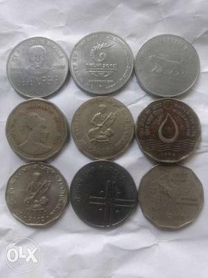 9 Gray Coins