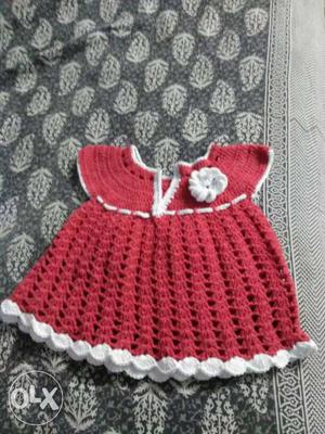 Bay's Red Knitted Dress