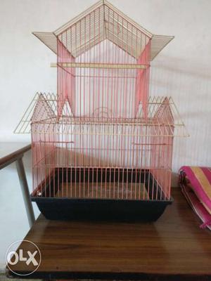 Bird cage in good shape.
