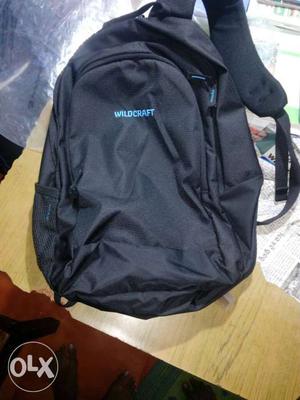 Black, And Blue Wildcraft Backpack