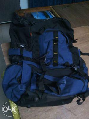 Blue And Black Trekking Backpack