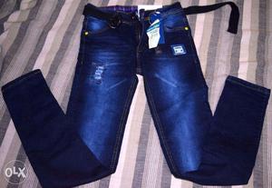 Boys Jean Brand New Designer with belt Age  yrs with