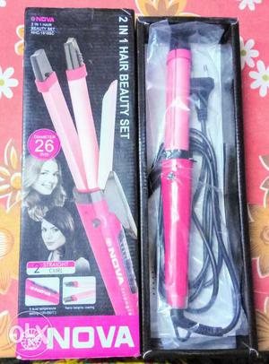 Brand New Pink Nova 2-in-1 Hair Beauty Set With Box