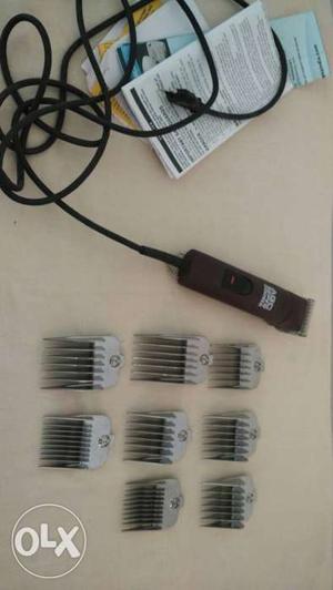 Dog grooming clipper with blades (7 blades)