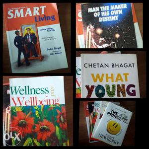 Excellent condition five used books on smart living for