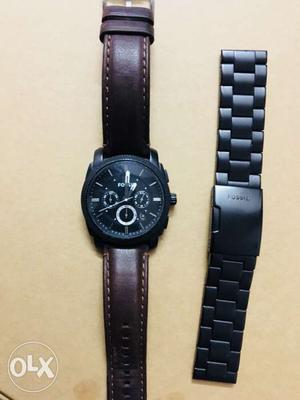 Fossil Limited Edition Watch! Strap & Chain! Box