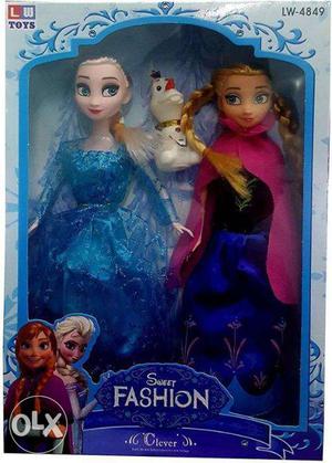 Frozen Princess Anna & Elsa with olaf (Multicolor)