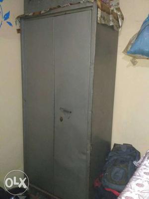 Gray Metal 2-door Cabinet