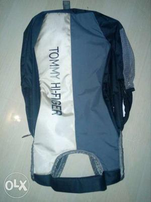 Gray and cream color back pack...used few days...
