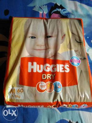 Huggies diapers 60pc MRP  to 11 kg