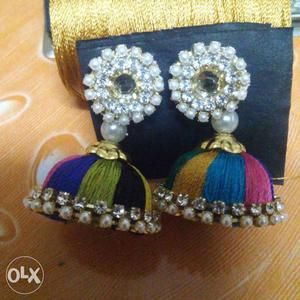 New colorfull hand made jhumka rs 150 each