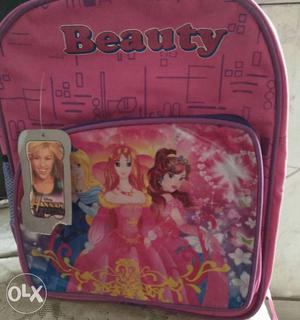 Pink Disney Princesses Beauty Backpack