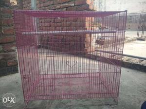 Pink Metal Birdcage with try in new condition price can be