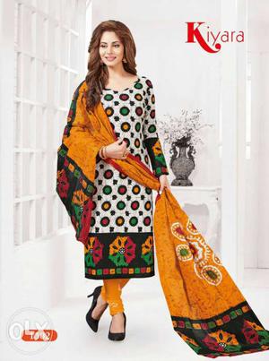 Pure cotton dress material available in wholesale