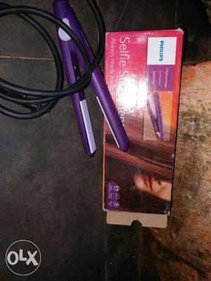 Purple Philips Hair Flat Iron