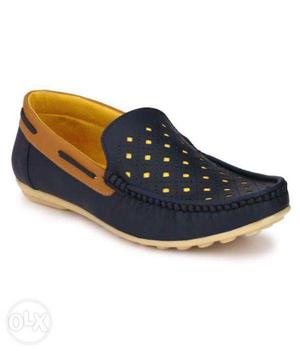 R M Shoes Navy Loafers
