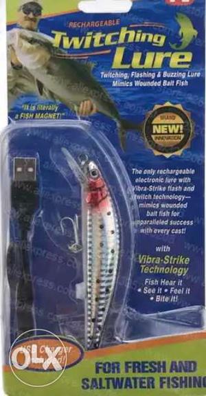 Rechargablle vibrating fish lure