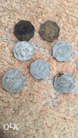 Seven Scallop Nickel Coins