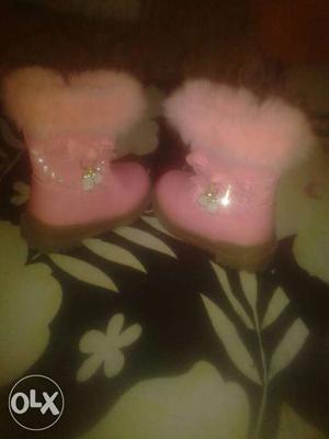 Toddler Girl's Pink Boots