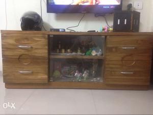 1 year old Wooden TV Unit