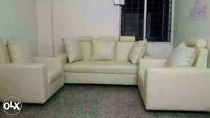 3-piece Of White Sofa Set
