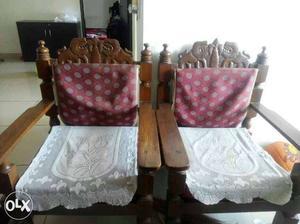 3+1+1 wooden sofa for sale.