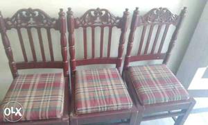 6, Wooden Chairs in good condition.