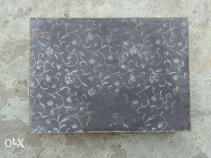 Black And Gray Floral Decorative Board