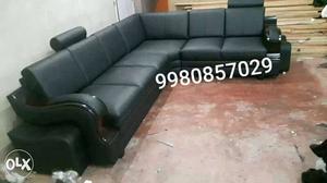 Brand new leather Lite corner sofa