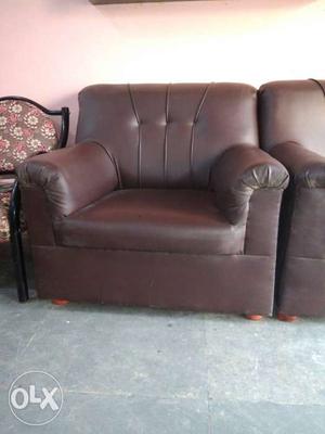 Brown Leather sofa set