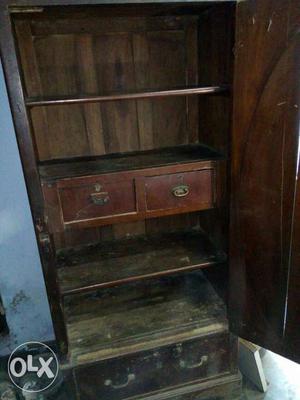 Brown Wooden Cabinet Interior