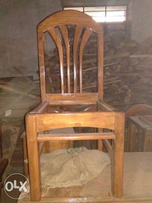 Dandeli teak wood 6 chairs 1 tabele dinning set