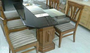 Dinning table dusky brown colour...wooden table