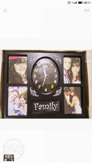 Family Photo Collage Clock Screenshot