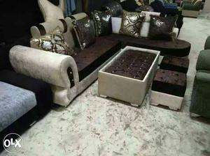 Full set of corner sofa set best quality at satya