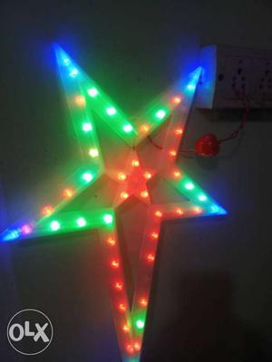 Green And Red Star Light