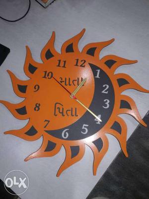 Ms Metal clock in your choice name cut(fresh pcs)