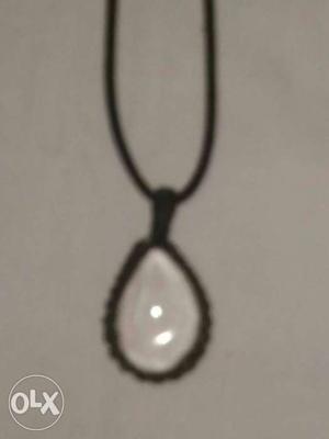 Pear Shaped Black And White Pendant