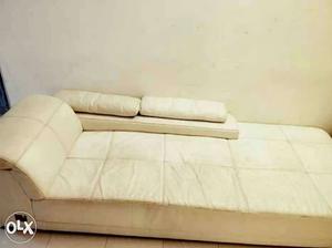 Selling off 4 seater leather sofa, dimensions  inches.